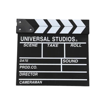 

12x11 inch /30cm x 27cm Wooden Director's Film Movie Slateboard Clapper Board