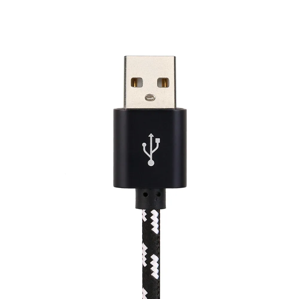 1M 2 In 1 Micro USB+Type-C Cable Fast Charging For Samsung Micro Usb Cable For Android Mobile Phone Braided Usb Cable
