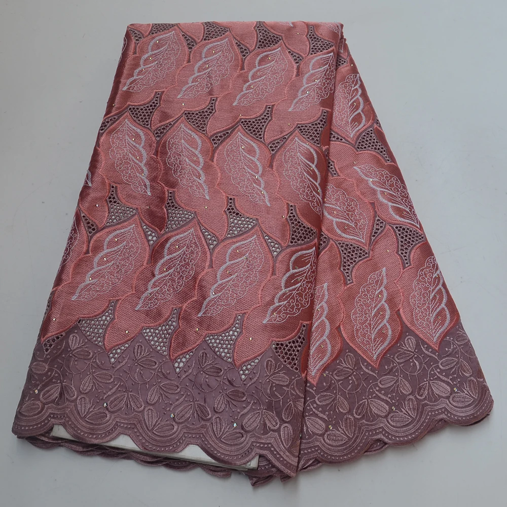 

Bridal tulle Nigerian polish cotton dry lace fabrics 2019 embroidery Swiss voile lace in Switzerland with stones for man women