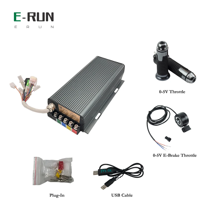 US $338.00 Programmable 200A 48V60V72V Rated 30MOSFET Brushless DC Motorcycle Motor Controller With 05V Throttles