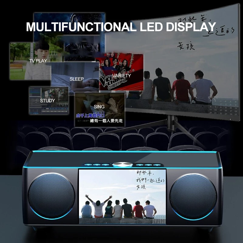 SOAIY S99 bluetooth колонка Hi Fi Беспроводная стереозвук аудио сабвуфер лучший динамик 8000