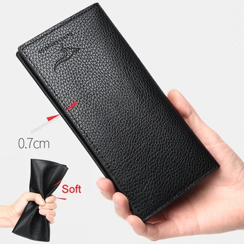 

Purses Wallets Long Women Leather Men Boys Solid Luxury Wallet Vintage Designer Wallets Soft Thin Wallet Male