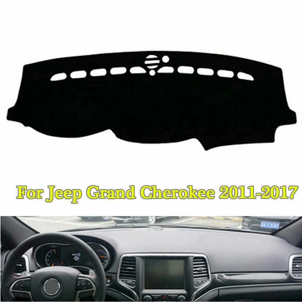 Leather Car Dashboard Cover Dashmat Dash Mat For Jeep Grand Cherokee