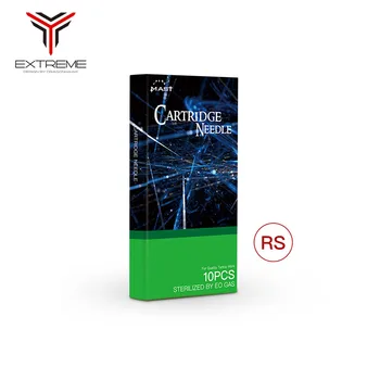 

Disposable Sterilze RS Tattoo Needles Cartridge Round Shader 0.35 mm Tattoo Cartridge Pen and Grips 10 pcs /box