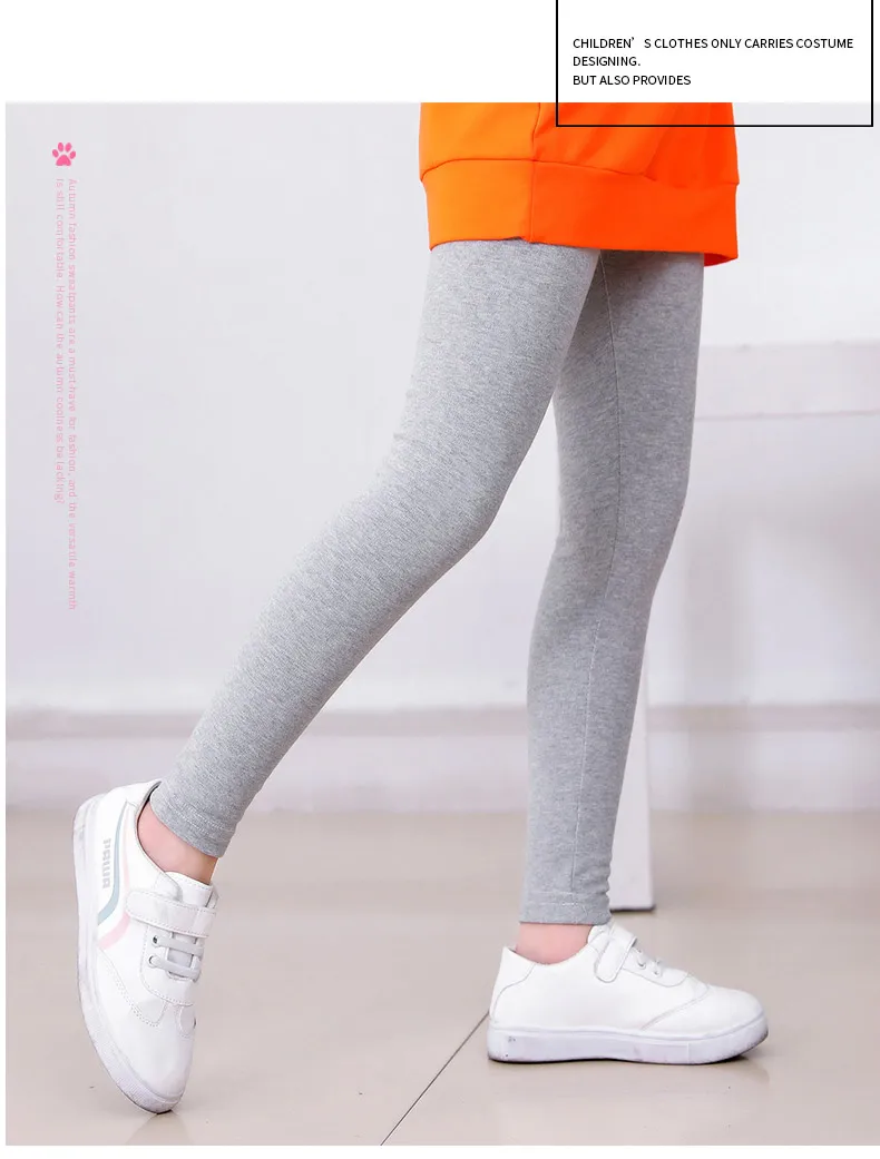 4-13Y New Winter Toddler Fall Girls Print Striped Warm Leggings Skinny Pants Cotton Kids Children's fitness Baby Trousers Sport