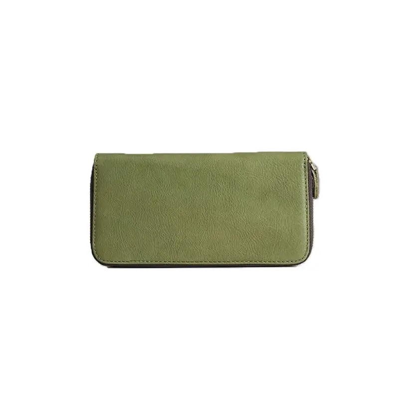 5 High Quality Men's Leather Wallet ID Card Holder Business Long Clutch Billfold Money Purse Zipper Bag - Цвет: 5