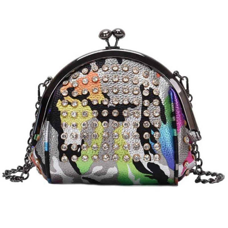 

Personality Diamond Shell Pack New Temperament Tote Chain Shoulder Messenger Bag Evening Clutch