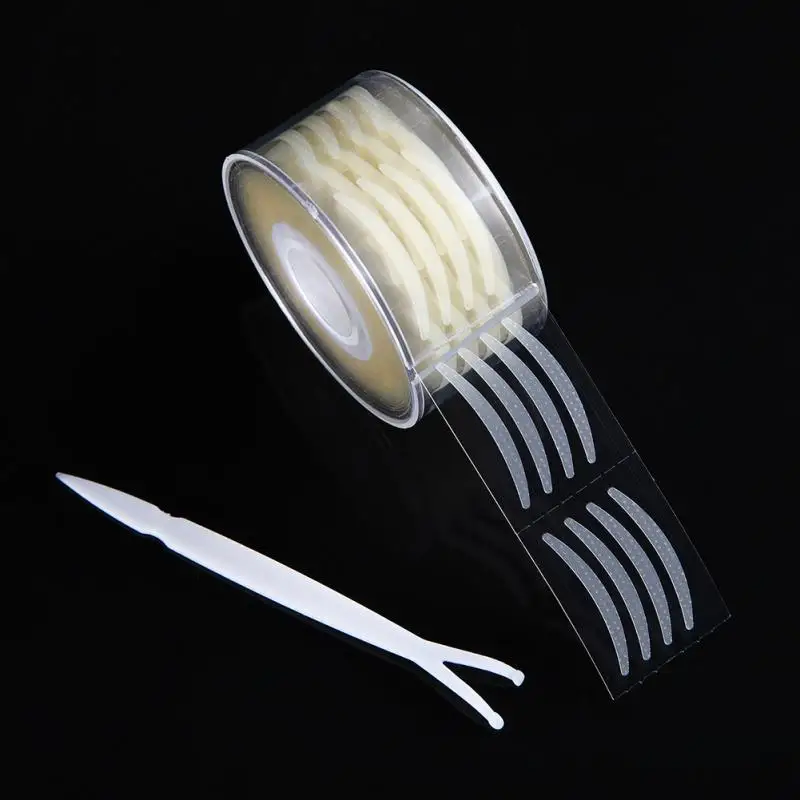 600 Pcs/box Invisible Thin/wide Double Eyelid Clear Adhesive Sticker Tape Big Eye S/L Skin Color Mesh Shape Paste Tools | Красота и