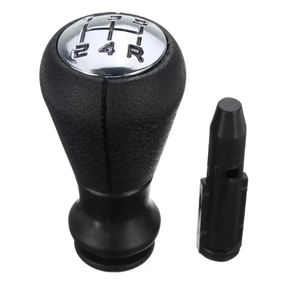 Car Gear Shifter Knob Leather Stick Car Gear Shifter Manual 5 Speed Shift Lever For Peugeot 106 206 306 406 107 207 307