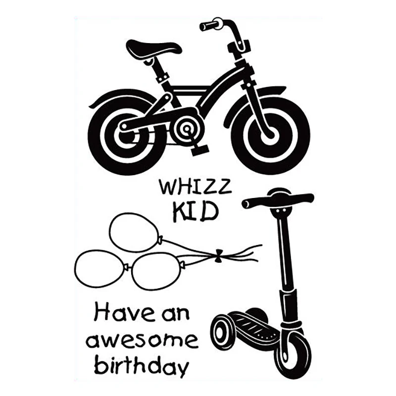 

Kidґs Trikes Transparent Clear Silicone Stamp/Seal for DIY scrapbooking/photo album Decorative clear stamp