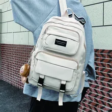 

2021 New Women's Backpack for Cute Girls Nylon School Bag Casual Female Large Capacity Travel Rucksack Ladies Anti Theft Mochila