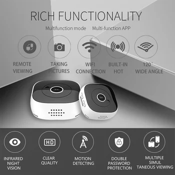 

H9 Wifi Mini Camera Sport DV Action Camera Micro Camera IR Night Vision Motion Sensor Camcorder Voice Video Recorder IP WIFI Cam