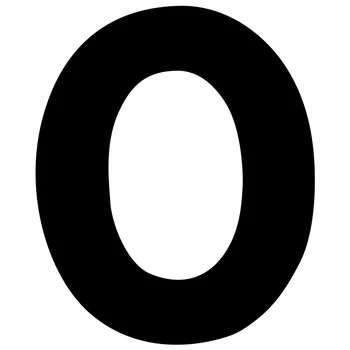 

5in Floating Modern House Number SS Door Home Address Numbers for House Digital Outdoor Sign Plates 5 Inch. #O