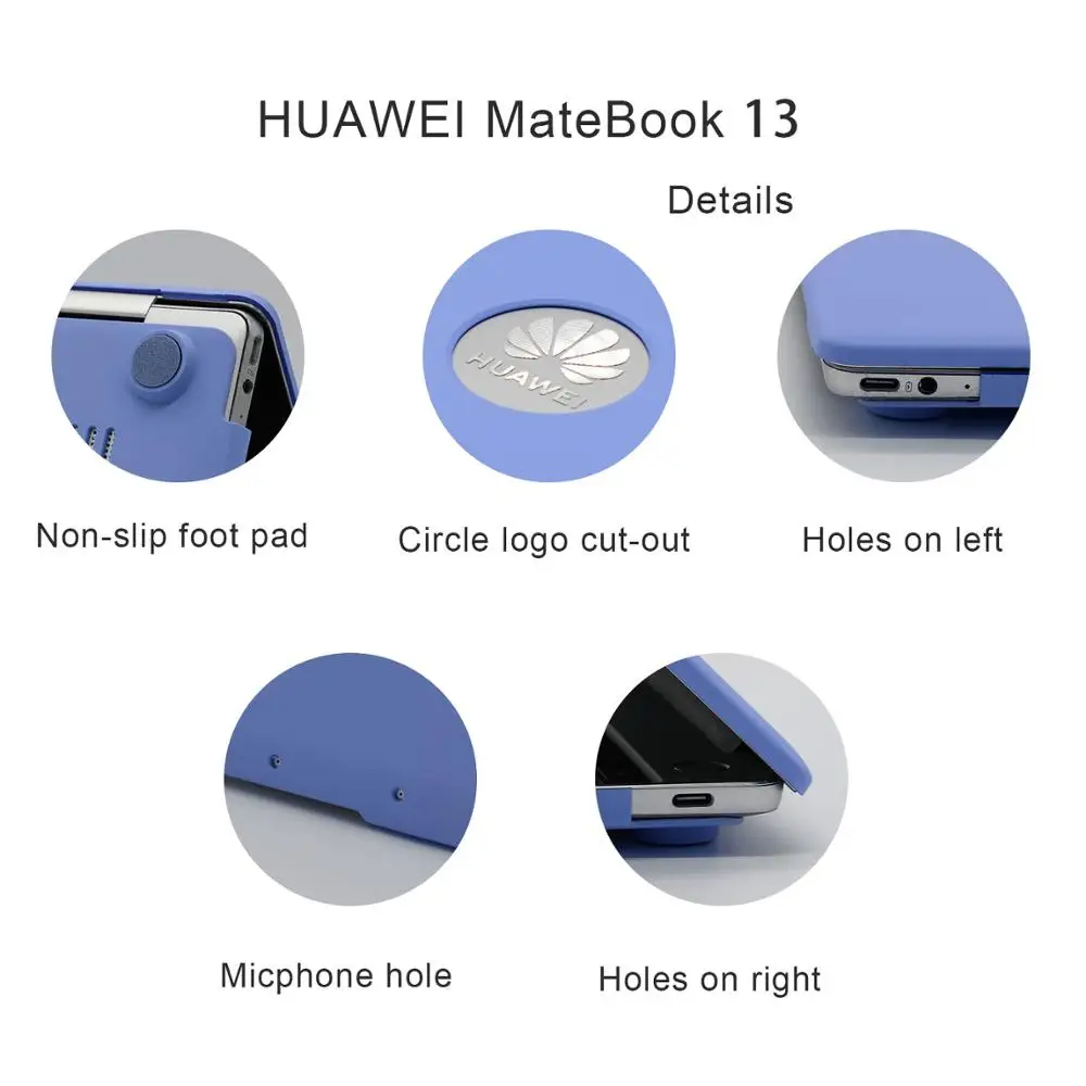 Пластиковый чехол для ноутбука Huawei Matebook 13 дюймов Суперлегкий пластиковый