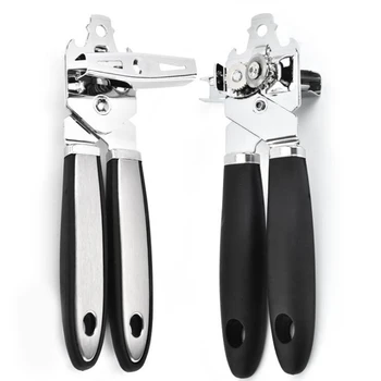 

Manual Can Opener, 4 in 1 Manual Can Opener with Smooth Edges, Stainless Steel Can Opener Is Easy to Use