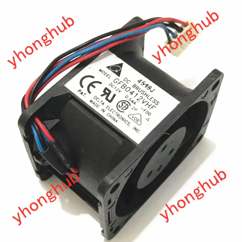 Серверный охлаждающий вентилятор Delta Electronics GFB0412VHF F00 постоянный ток 12 В 0 5 А 40x50x32
