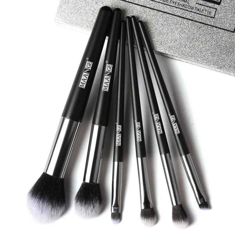 

New 6pcs Nylon Makeup Brush Set Foundation Eye Shadow Eyebrow Eyelashes Brushes Eye Makeup Tools Easy to Carry High Quality