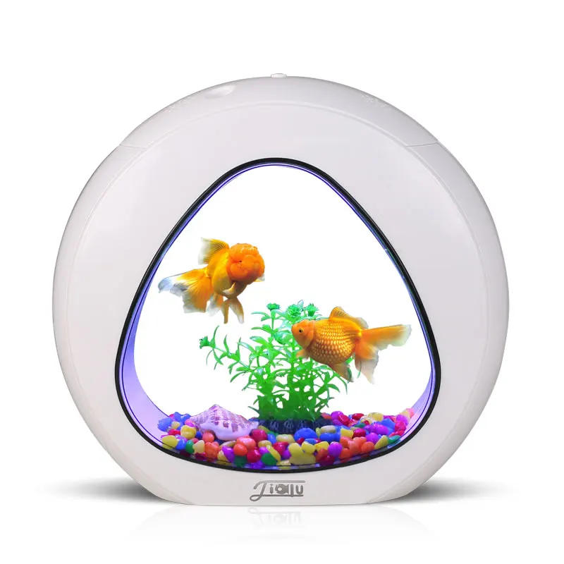 Comprar Acuario acuario sala de estar mini pequeño escritorio goldfish bowl Oficina tanque de peces ecológicos LB92179