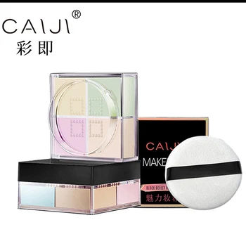 

Women Banana Four squares Loose Powder Whitening Oil Control Luxury Face Powder Foundation Beauty Makeup Long Lasting