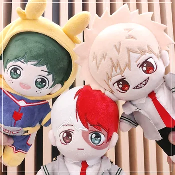 

Anime My Hero Academia Midoriya Izuku Bakugou Katsuki Short Plush Doll Pillow Change Clothing Toys Cartoon Cushion Xmas Gifts