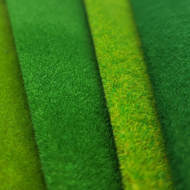 Model Green Grass Mat Sheet Terrain Landscape DIY Model Making Architectural Scene Material Sand Turf Diorama 25*25cm/50*50cm 4