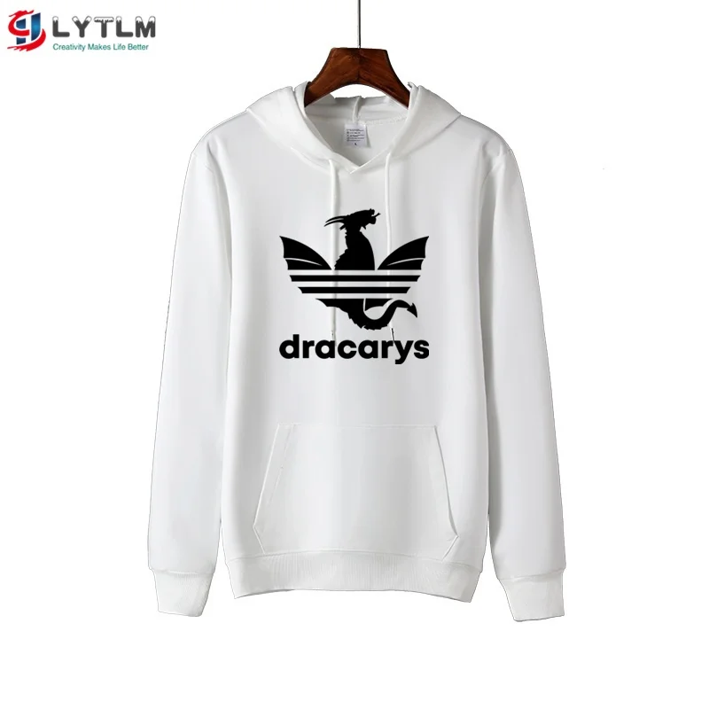 LYTLM Таргариен из сериала "Игра престолов" Camiseta Dracarys детские толстовки с капюшоном для маленьких девочек, Свитшот vetement fille для маленьких девочек толстовки с капюшоном и мать драконов Толстовка - Цвет: MS6118 White