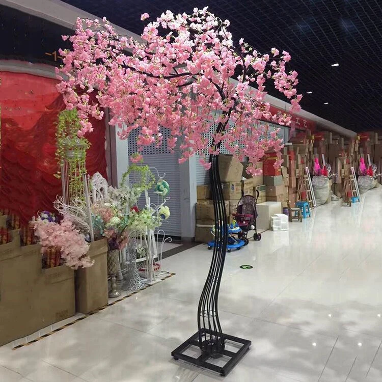 JAROWN Artificial Cherry blossom Flower Pink Cherry Tree Sakura Wedding Stand Iron Arch Frame Party Decoration Home Backdrop Wall Decor (34)