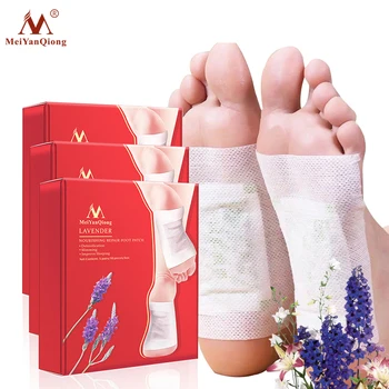 

Meiyanqiong New Arrival 3 Boxes/lot Lavender Essential Oil Bamboo Vinegar Detox Foot Patch Adhesive Detox Slim Foot Care Plaster