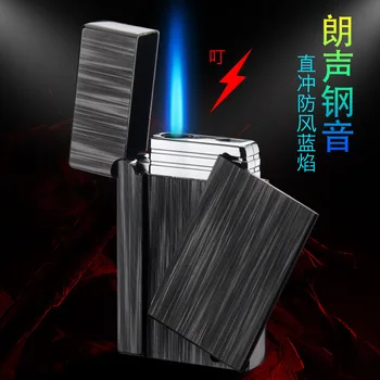 

Unusual Torch Ping Bright Sound Lighter Metal Turbo Pipe Lighter Butane Cigarette Cigar Pocket Loud Lighter Refillable Gas New