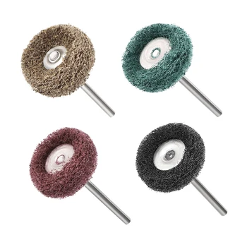

uxcell 20Pcs Abrasive Wheel Nylon Buffing Polishing Wheels with 1/8-inch arbor for Rotary Tools used in jewelry metal wood