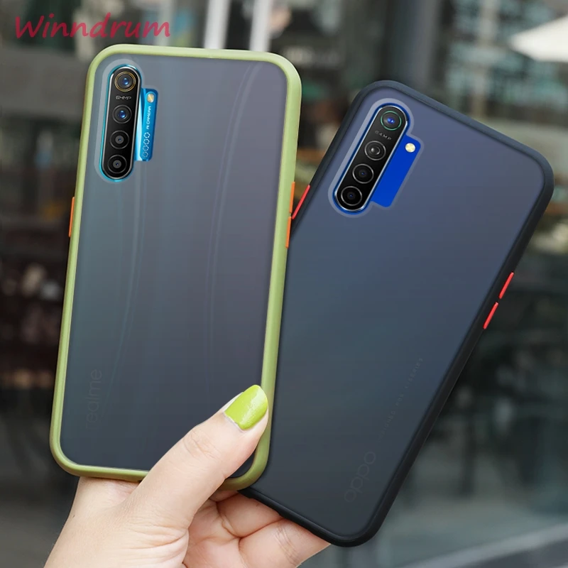 Чехол Winndrum для OPPO Realme X XT X2 5 PRO Q C2 прозрачный противоударный Жесткий ПК чехол