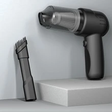 Mini aspirateur à main sans fil pour voiture et maison, avec clavier puissant, Portable, USB, cyclone, pour poils d'animaux