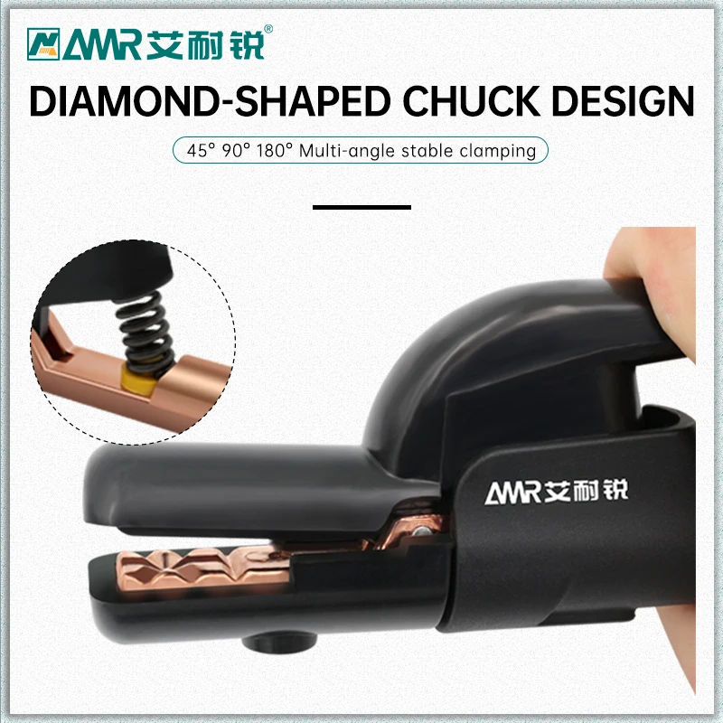500A Electrode Holder Stick Welding Rod Copper Mini Cable Welding Clamps Stinger Clamp Tool Heat Resistant AMR