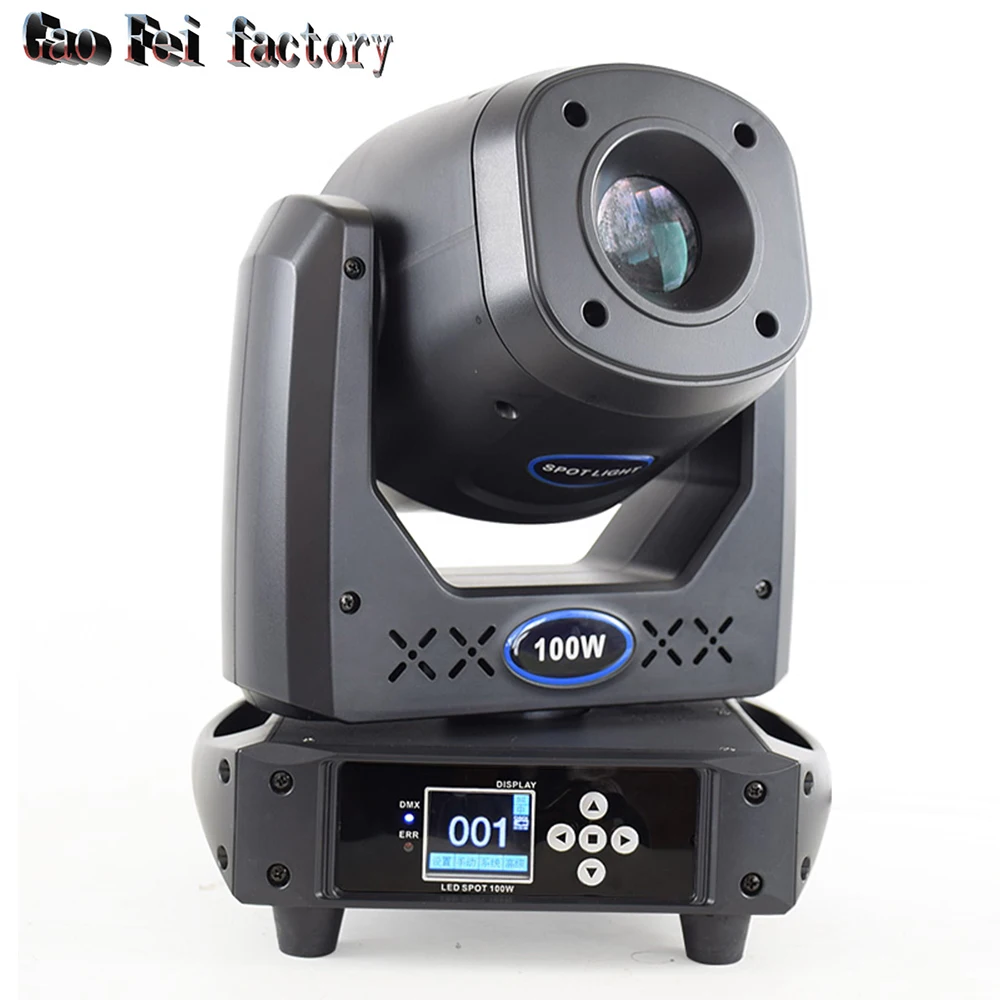LED Spot Lyre 100W Gobo Moving Head Light DMX 512 Control Disco Projector Lights For Stage Theater Nightclub Party Show