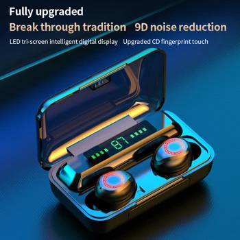 

S12 Bluetooth 5.0 Earphones Touch with Microphone Sport Wireless Earphone 8D Stereo Bass Earbuds TWS Headsets for Android ISO