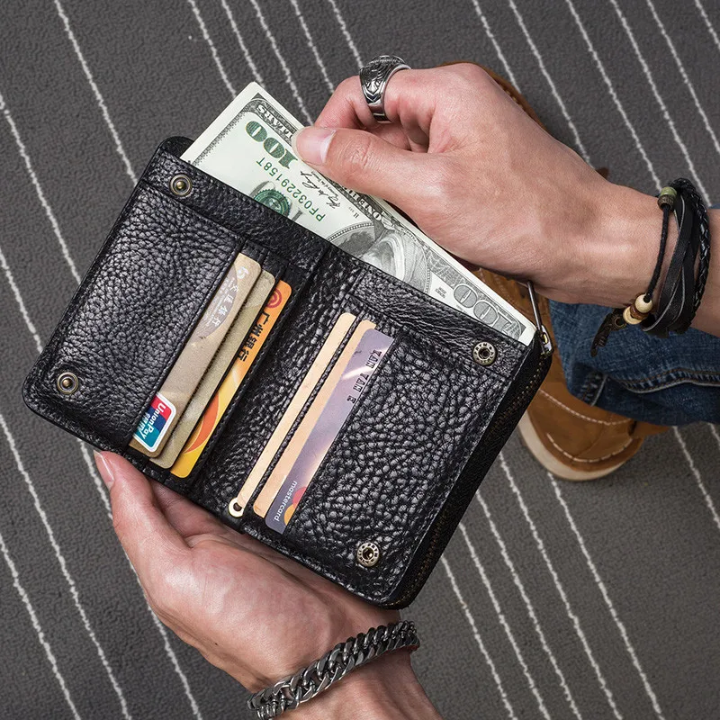 PNDME simple casual high quality genuine leather men's women's small wallet fashion vintage soft cowhide teens credit card purse