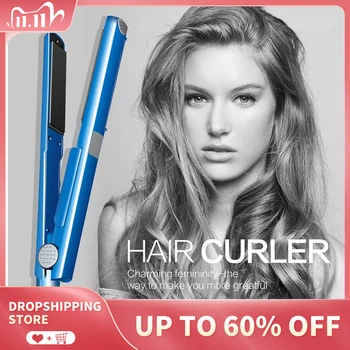 

PRO Nano Titanium Styler Straightener Irons Pure Titanium-plated Plates Flat Iron Hair Straightening Brush Hair Styling Machine