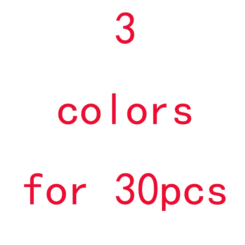 3 random colors 30 шт./лот, блестящие Подарочные ленты, бантики "Бабочка", ленты, свадебные украшения, рождественские подарки, бант, Декор, посылка 1,8 см/3 см - Цвет: 3 random colors