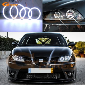 

For Seat Ibiza 6L Cordoba facelift 2006 2007 2008 xenon headlight Excellent Ultra bright COB led angel eyes halo rings