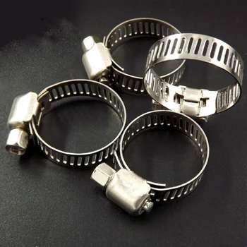 

Fastener Hose Clamps Fuel line Accessories 100pcs Adjustable Stainless steel Tool