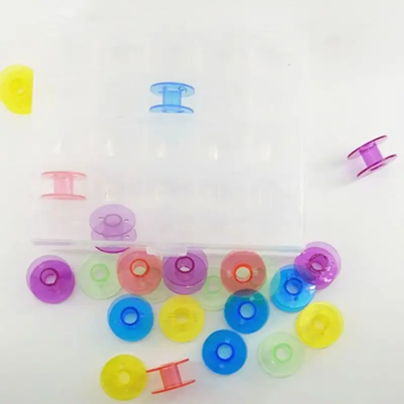 25 шт разноцветные пластиковые катушки пустые катушки красочные катушки для швейных машин