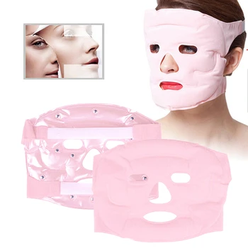

Tourmaline Gel Magnet Facial Mask Slimming Beauty Thin Face Mask with 20 Facial Acupoint Points Moisturizing Skin Care Massage