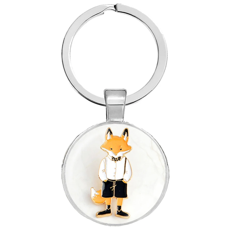 Cartoon Animal Mr Ms Cat Rabbit Fox Keychains Couples Lovers Pendants Keyrings Llaveros Jewelry Accessories Gift for Lover | Украшения и