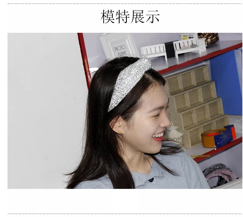 Korean-style New Style Hair Accessories Fashion Customizable Large Rims Pig Headband Cloth Creative Women's Face Wash Hair Bands