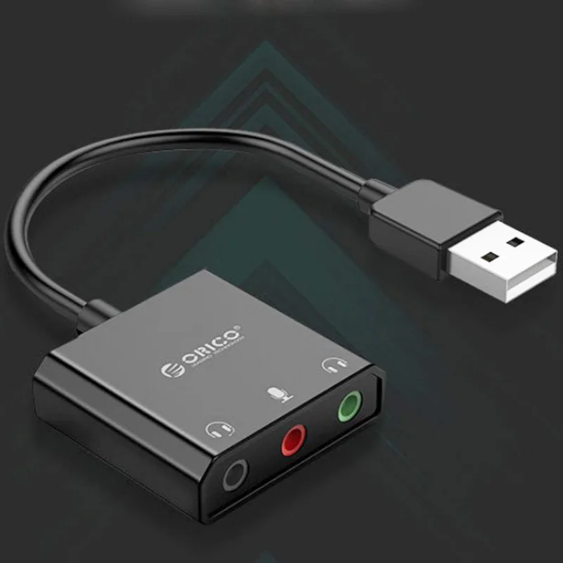 Orico USB внешняя звуковая карта настольный компьютер ноутбук внешние наушники Бесплатный привод независимая звуковая карта