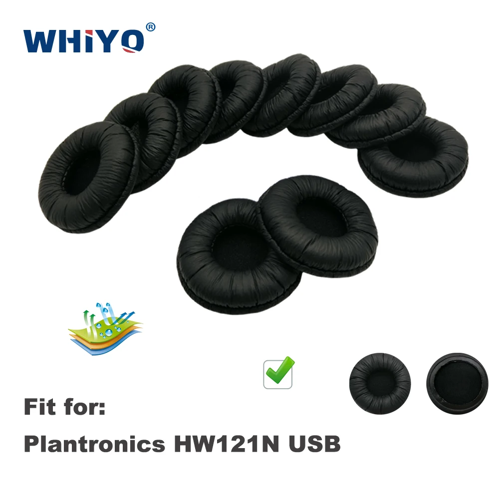 

Replacement Ear Pads for Plantronics HW121N USB HW 121 N USB HW121NUSB Headset Parts Leather Earmuff Earphone Sleeve Cover