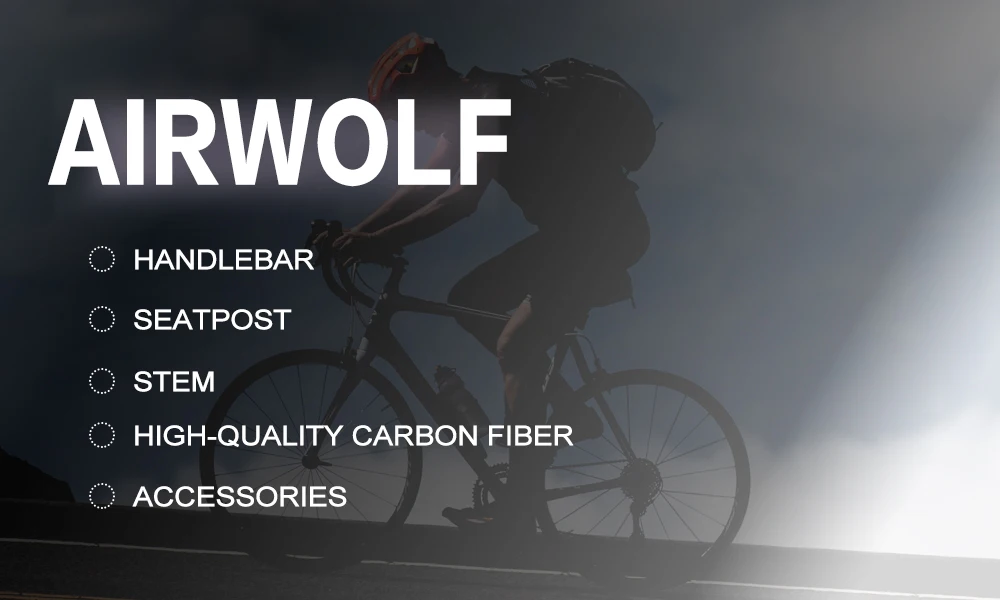 Description Picture 2 of itemAIRWOLF Carbon Stem 6 Degree Bicycle Handlebar Stem 6 Â° Diameter 31.8 Size 80 90 100 110 120 130 mm 3K Matte Glossy MTB Stem