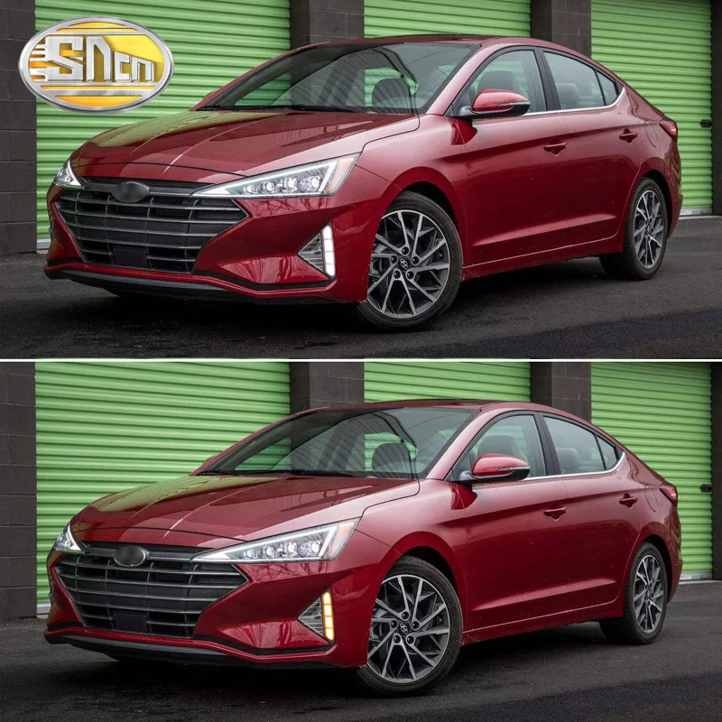 SNCN светодиодный фонарь дневного света для hyundai Elantra Avante автомобильные аксессуары Водонепроницаемый ABS 12 В DRL Противотуманные фары украшения
