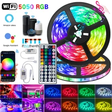 

LED Strip 60Led/m Infrared Bluetooth WIFI Lights RGB Light SMD 2835/5050 Flexible Waterproof Tape Diode Alexa Phone Control DC