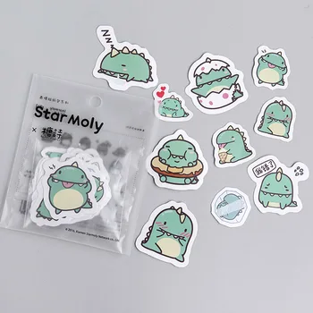 

40pcs/pack Small Green Dragon Star Moly Stickers Diary Sticker Scrapbook Decoration PVC Stationery Stickers